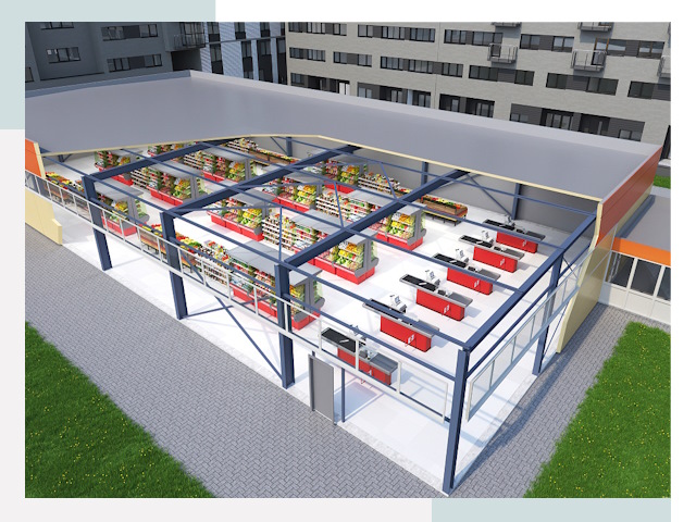 Строительство магазинов в Норильск от 623 руб. за м²