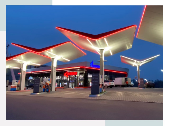 Навесы для АЗС в Норильске